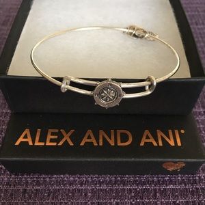 Alex and Ani Compass Slider Charm Bangle